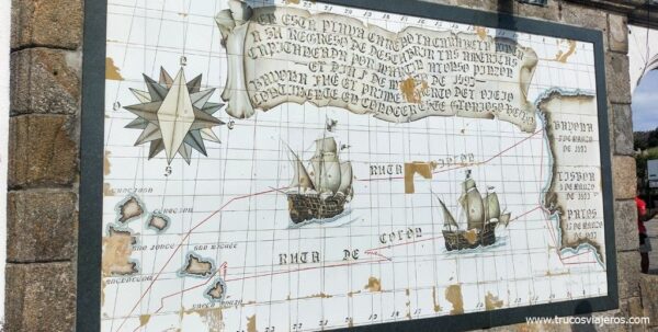 Ruta de Colón a las Indias, Baiona