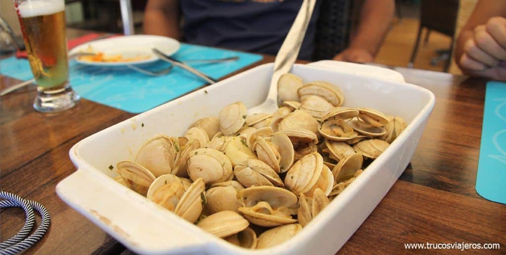 Almejas al ajo (molho de alho) Aveiro
