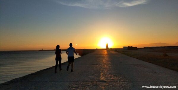 Atardecer en Figueira da Foz centro de Portugal