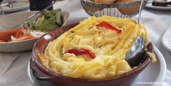Bacalhau con natas estilo Vizela