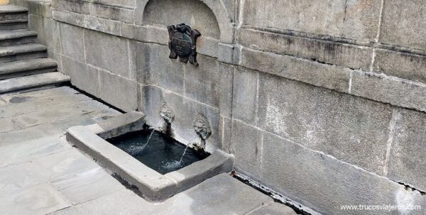 Fuente termal del balneario Dávila