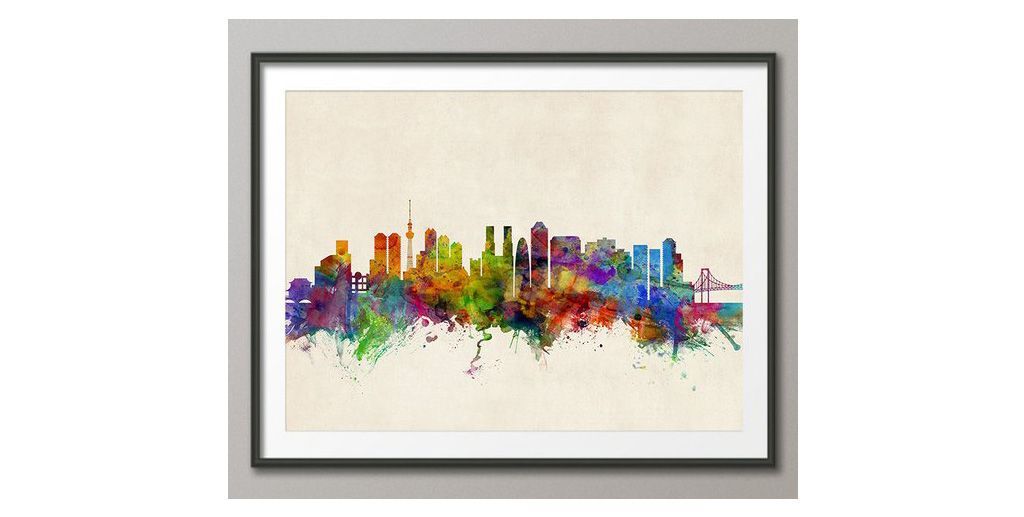 Cuadros de skylines de ciudades