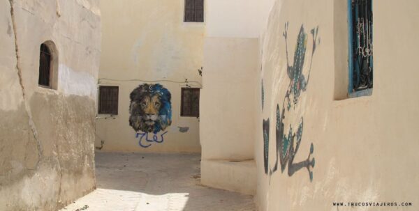 Lion and Frog graffiti streets project