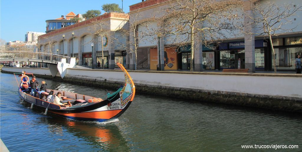 Barcos moliceiros en Aveiro