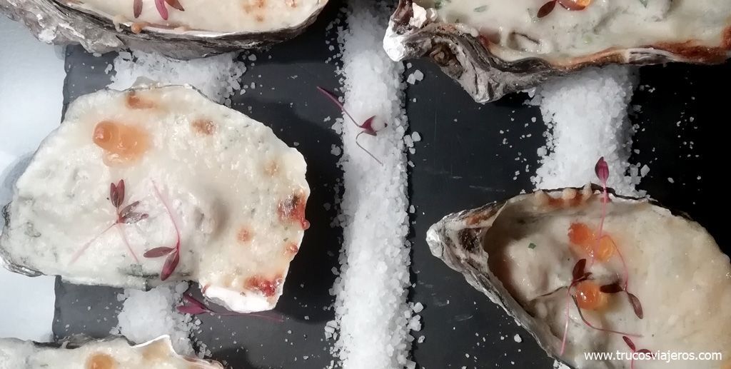 Ostras gratinadas